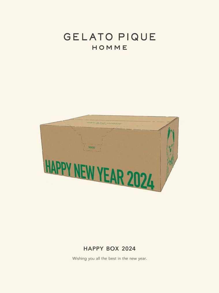 MENS SIZEオンラインストア限定 GELATO PIQUE HOMME HAPPY BOX 2024