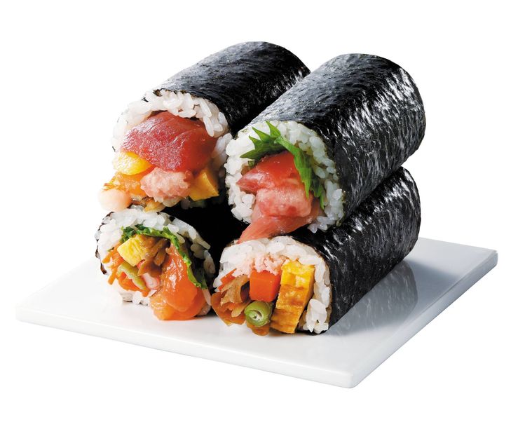 おすすめ4種ハーフセット海鮮招福・まぐろ・五目・キンパのイメージ