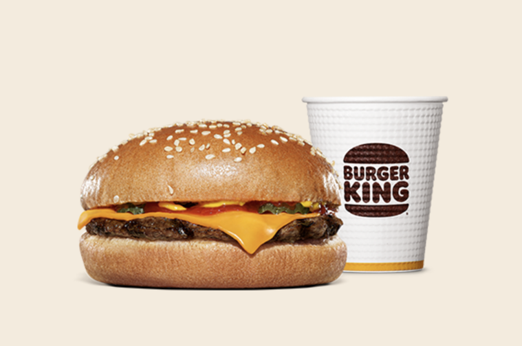 並んだチーズバーガーコンビ