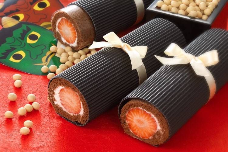 あまおう苺の恵方ロールのイメージ