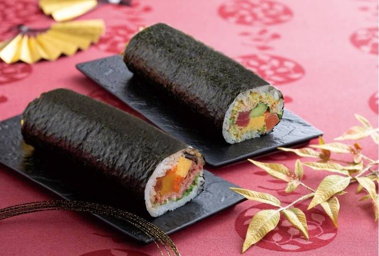 海鮮恵方巻と国産牛恵方巻のイメージ