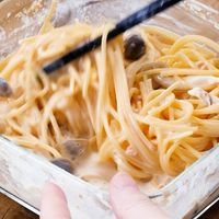 【作り方】鮭のクリームパスタ