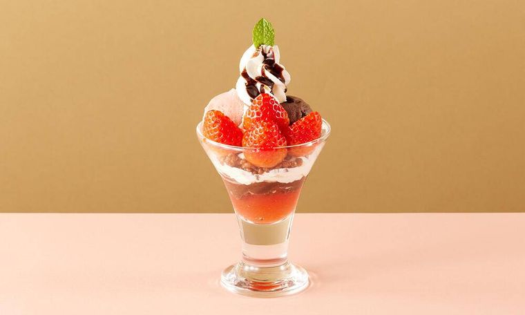いちごとチョコのミニパフェのイメージ