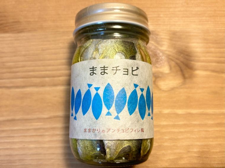 岡山名物ままかりをアンチョビ風に調理したままチョビのパッケージ
