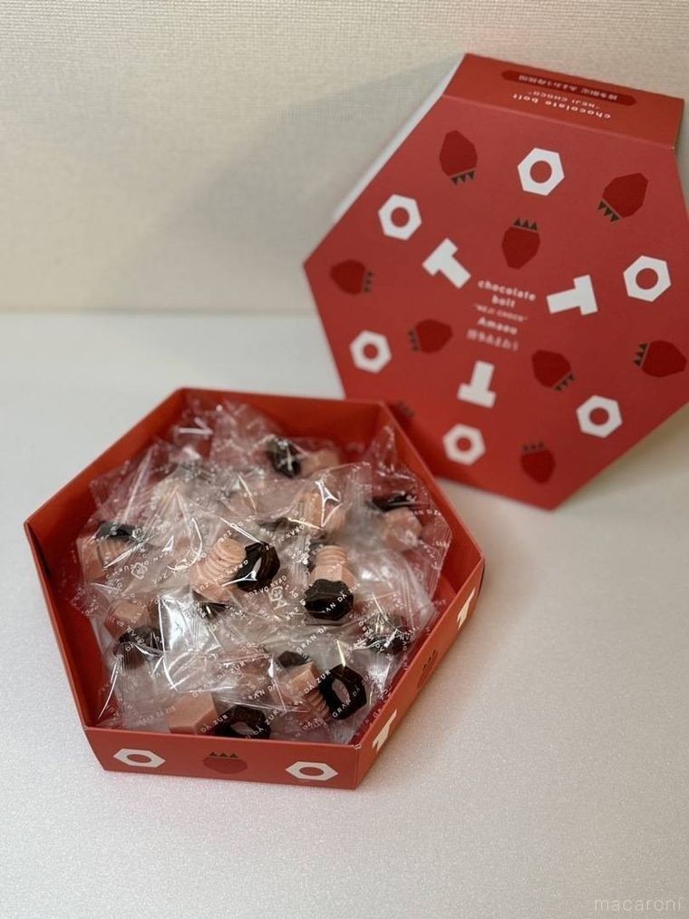 NEJI CHOCO LABORATORYネジチョコ博多あまおう味 15個入りのパッケージ