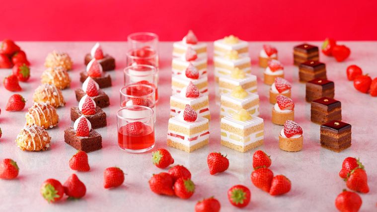 ホテルニューオータニ東京スーパースイーツビュッフェ2024 あまおうスイーツのイメージ