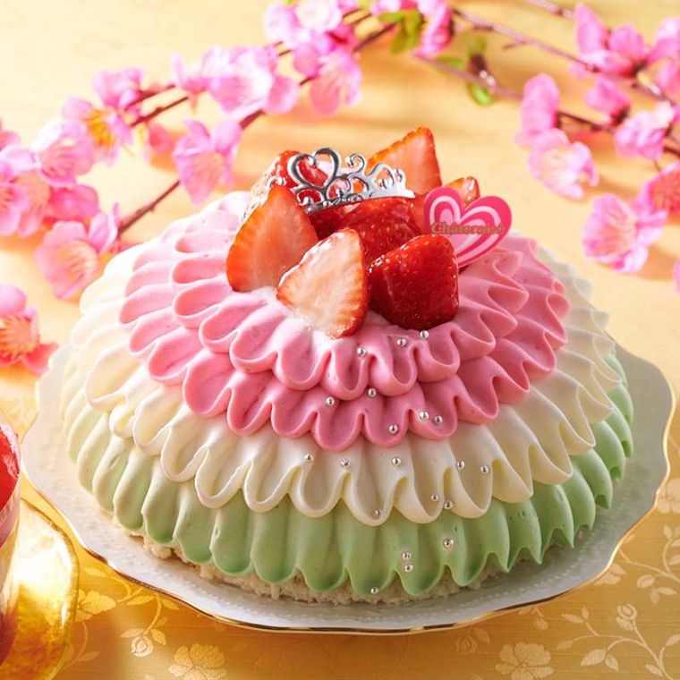 きらぴ香苺のフリルデコレーション15cmのイメージ