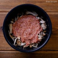 【作り方】豚ひき肉ときのこの炊き込みご飯