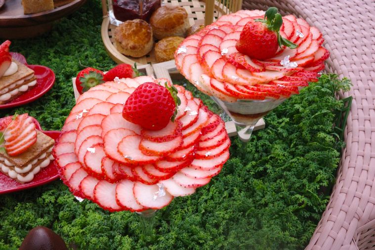 いちごのパフェ