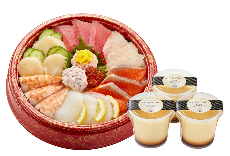 彩り華ひなちらしプレミアムプリン3個セットのイメージ