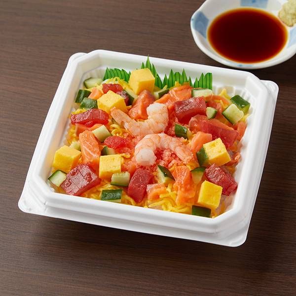 3種の海鮮ちらし寿司のイメージ