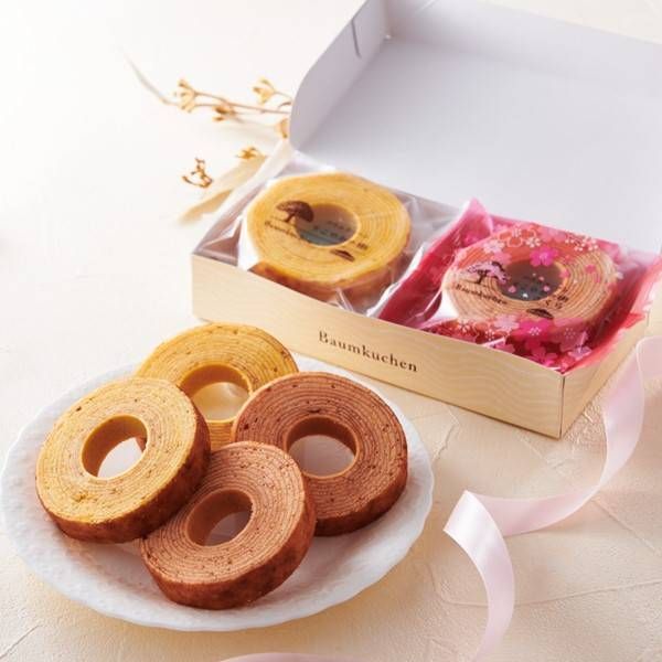 バウムクーヘンすこやかの樹 紅白詰合せ 4個入のイメージ