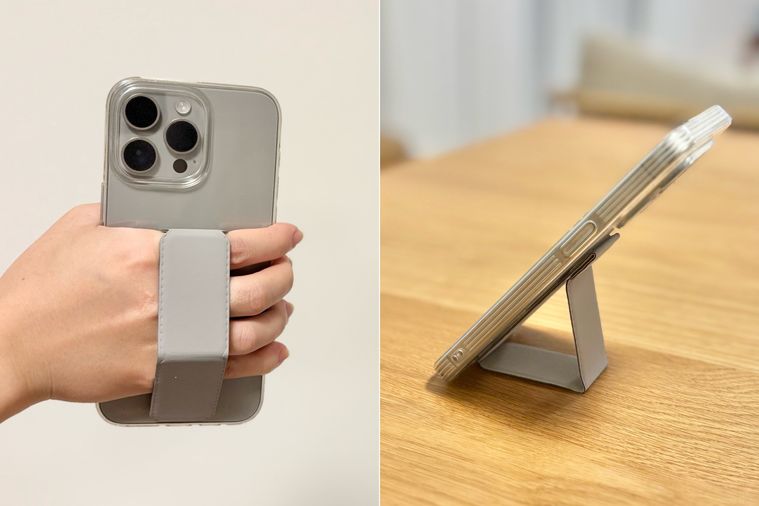 キャンドゥマグネットスマホホルダーの使用例2種