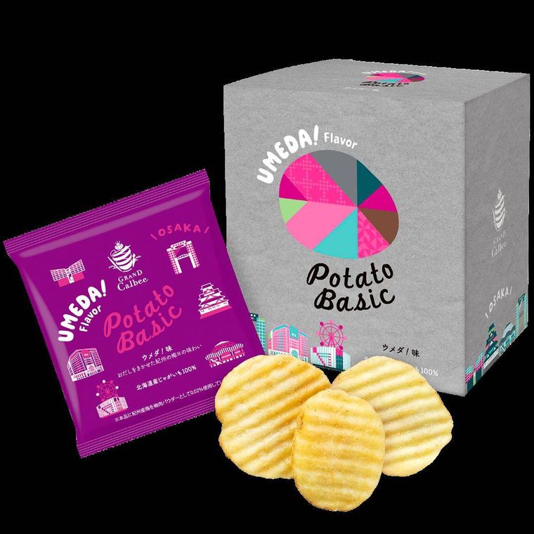 PotatoBasic ウメダ味のパッケージと商品