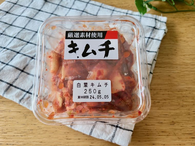 成城石井の白菜キムチのパッケージ