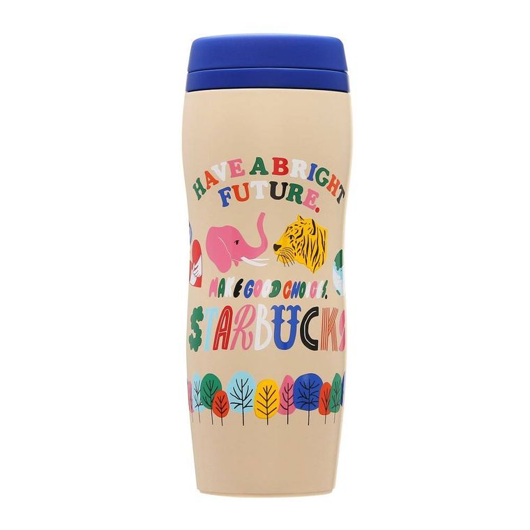 カーヴドリサイクルステンレスボトルベージュ355ml