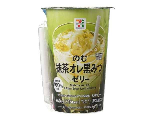 7プレミアム のむ抹茶オレ黒みつゼリー 240mlのイメージ