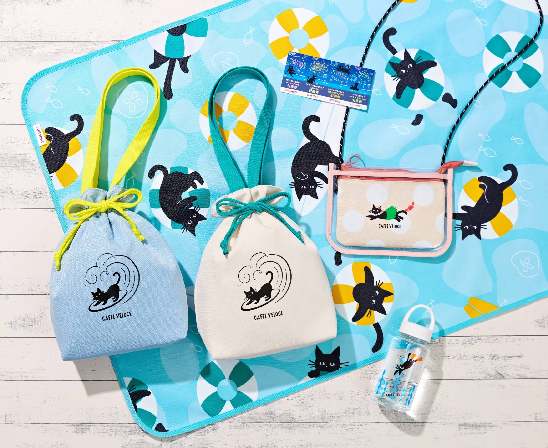 カフェ・ベローチェの「黒ねこサマーバッグ 2024」が数量限定発売！気