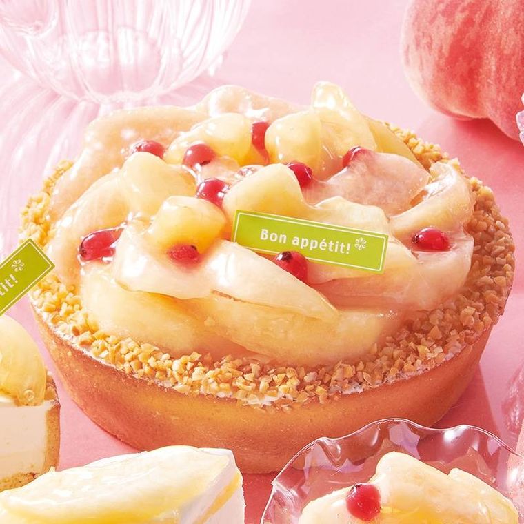 山梨県産完熟桃のレアチーズタルトホール15cmのイメージ
