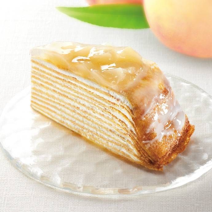 桃のミルクレープのイメージ