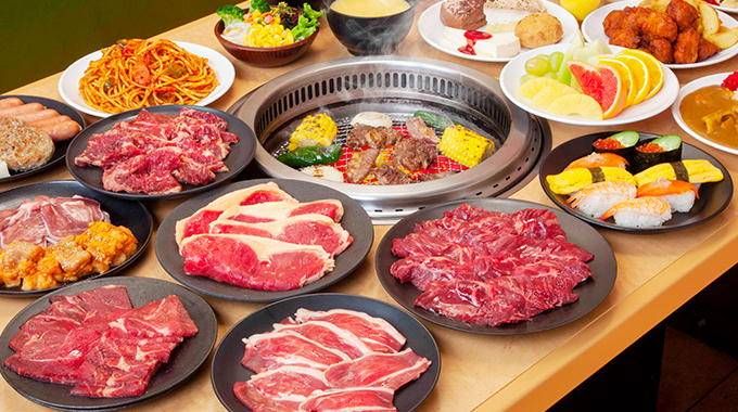 すたみな太郎の焼肉食べ放題のイメージ