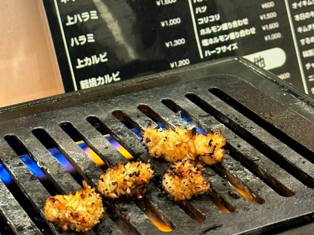 ウルテが焼かれている様子