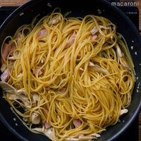 【作り方】舞茸とベーコンの和風にんにくパスタ