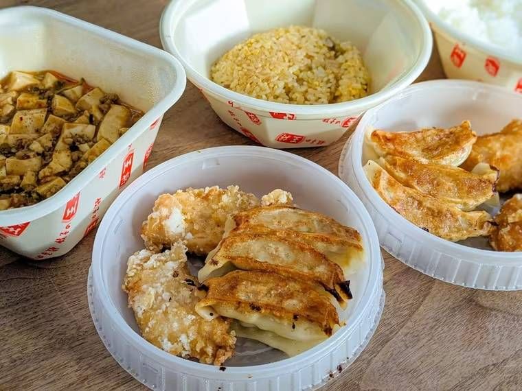 餃子の王将の餃子やチャーハン