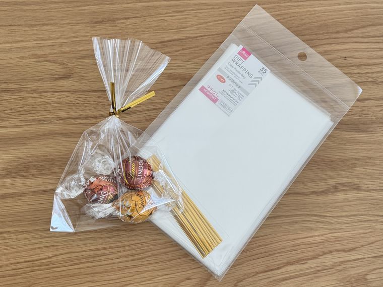 タイ付きクリアバッグのパッケージと使用例