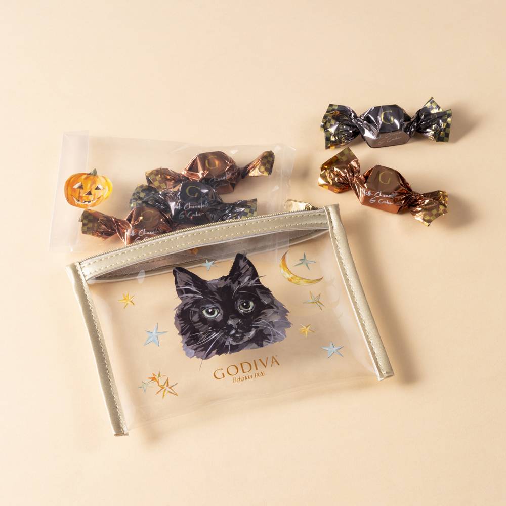 ゴディバの2024年ハロウィンは “黒ネコ”。普段使いできるポーチや限定