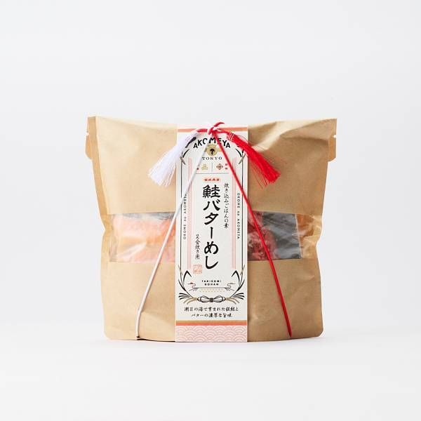 AKOMEYA TOKYO  炊き込みごはんの素 宮城県産鮭バターめし 2合炊き用のパッケージ