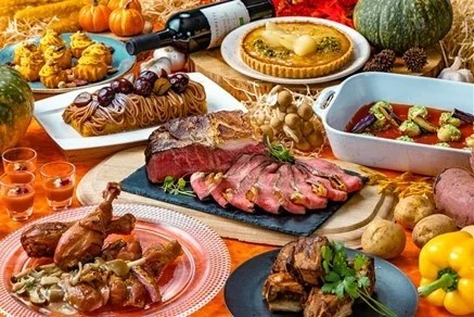 ザ・カフェのA Taste of the Harvest Buffet 世界の収穫祭のメニュー例