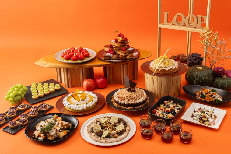 ホテル アゴーラ 大阪守口のオレンジに染まる秋の無限ループ スイーツランチディナービュッフェのメニュー例