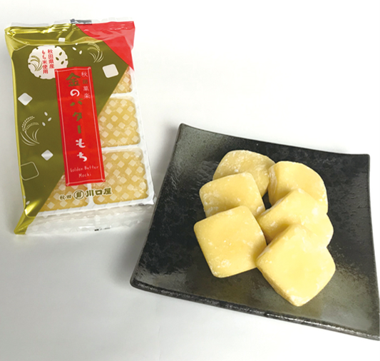 黄色くて四角い金のバターもち6個