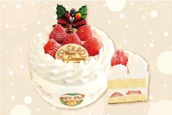 不二家 クリスマス 苺サンドケーキのイメージ