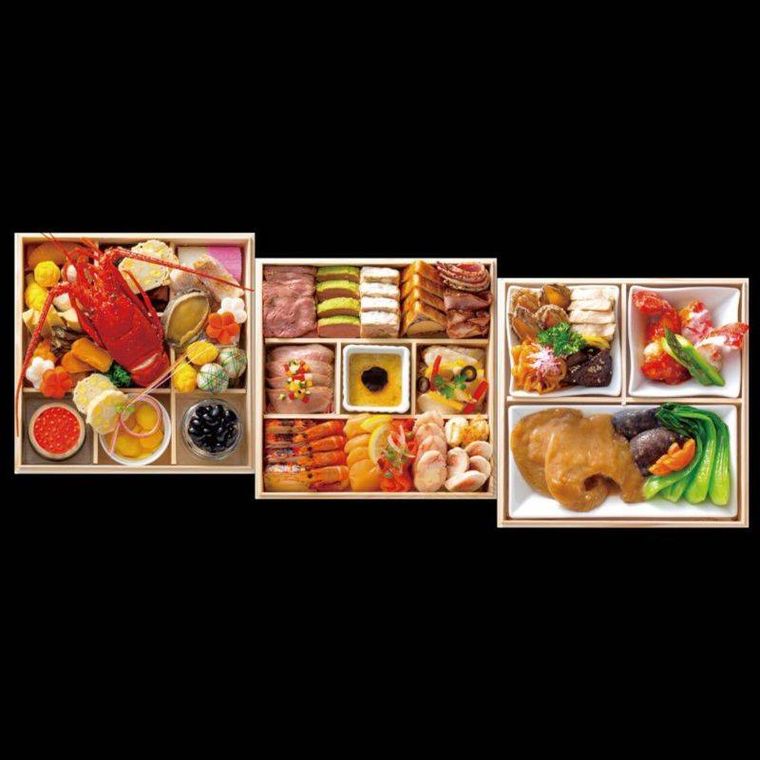 寿日本料理西洋料理中国料理三段のイメージ