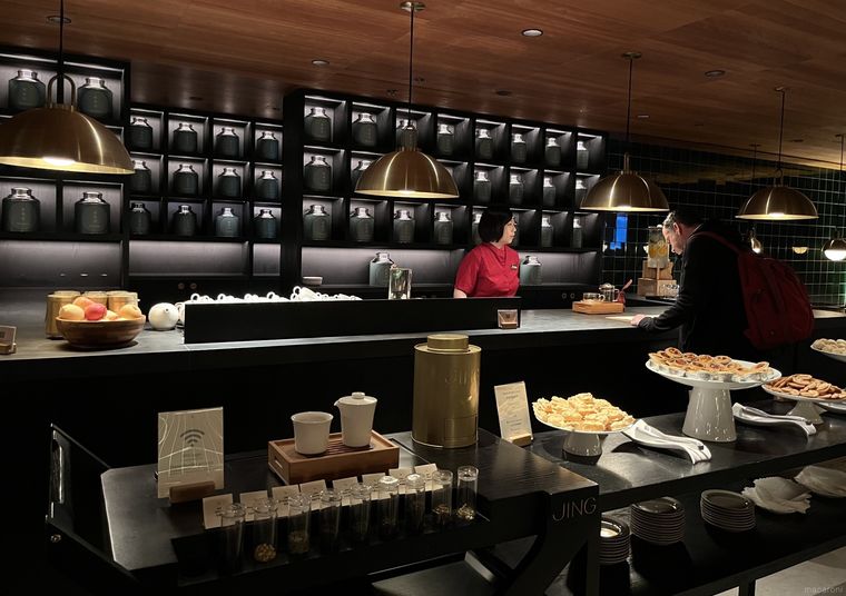 キャセイパシフィック航空 香港ラウンジのティーハウス