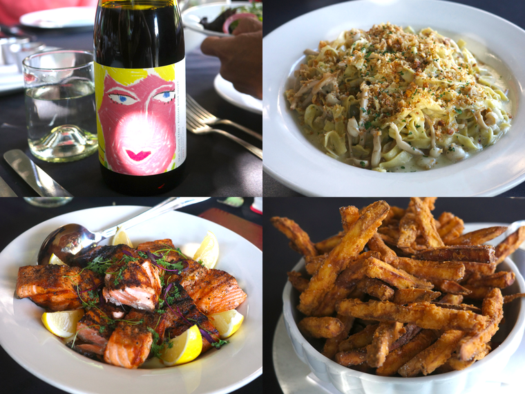 サーモンやパスタ