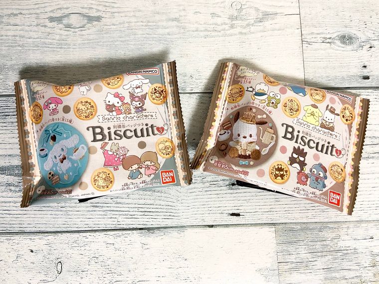 サンリオキャラクターズ刺繍缶バッジビスケット3