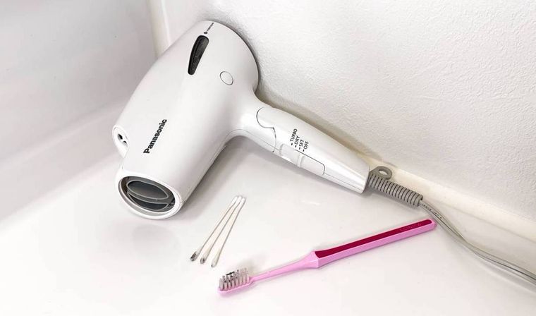 ドライヤーを掃除し終わったところ