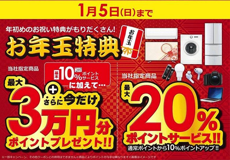 お年特典のイメージ