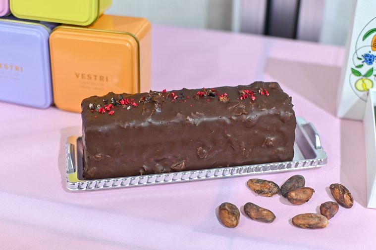 ショコラケーキのアップ