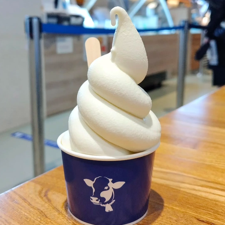 真っ白でSNS映え抜群のソフトクリーム