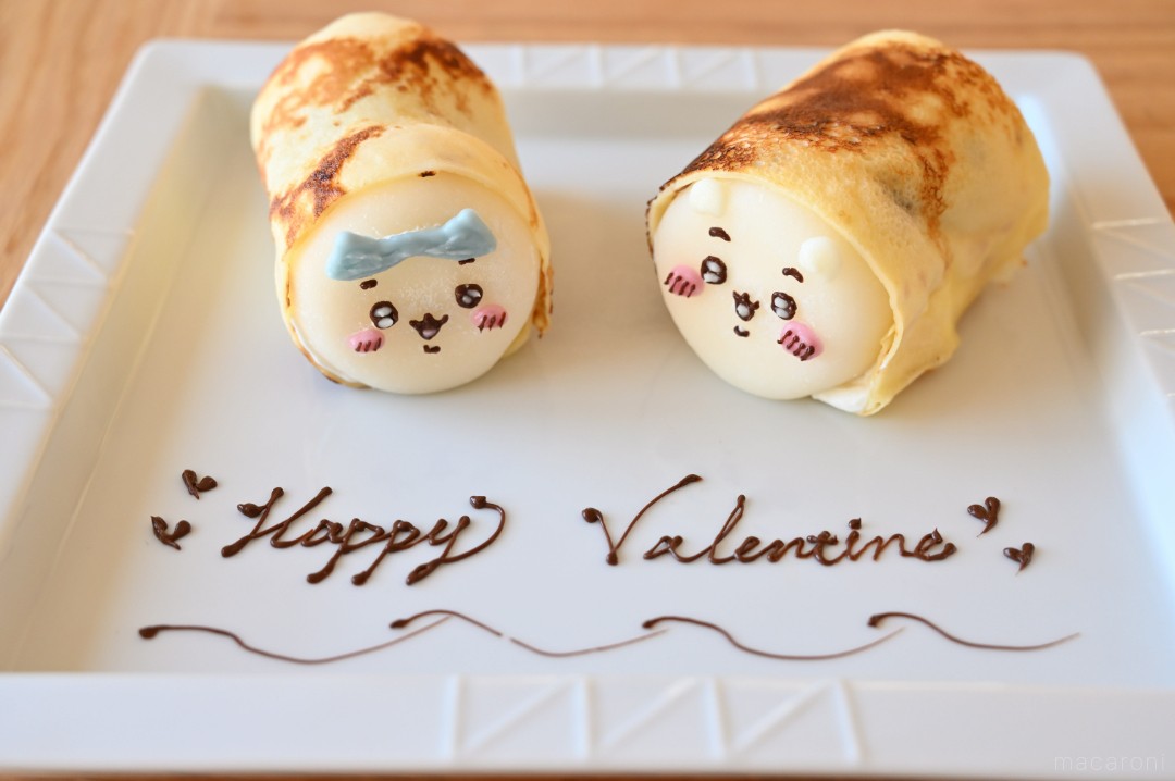 ロッテ公式がちいかわのむちゃうまレシピ「雪見クレープロール」を公開