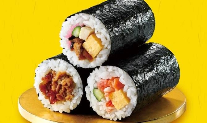 3種の恵方巻3本セットショートサイズのイメージ