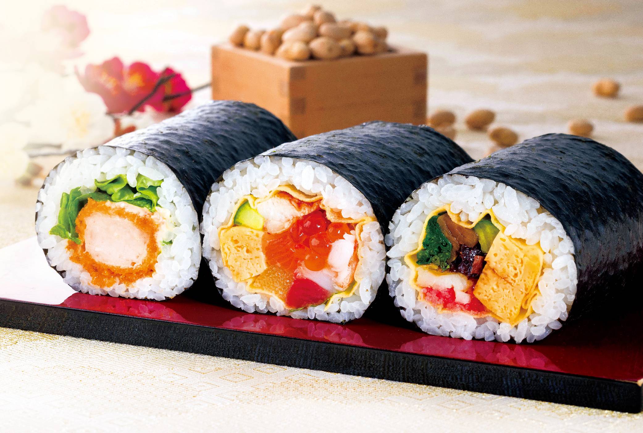 2025年回転寿司チェーンの「恵方巻」7選。スシローやはま寿司など人気
