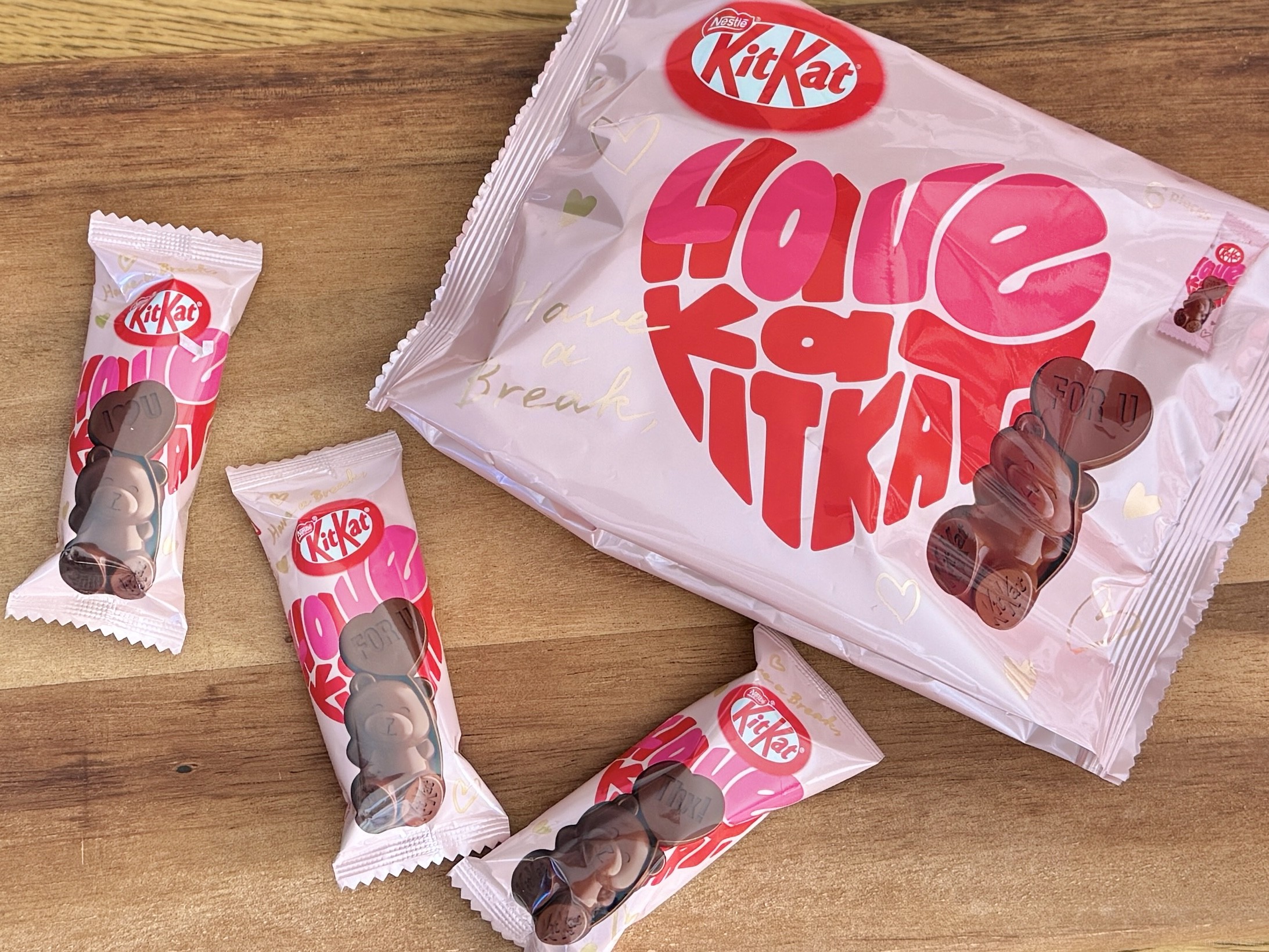 バレンタイン限定。キットカットの「ハートフルベアー」がかわいすぎる