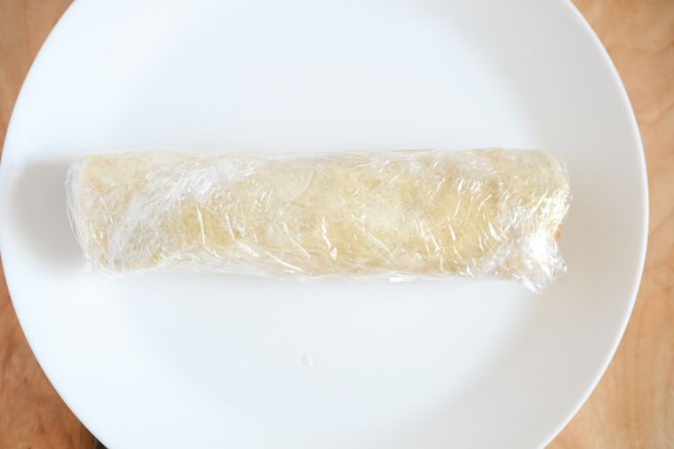 ラップで包んだトルティーヤ