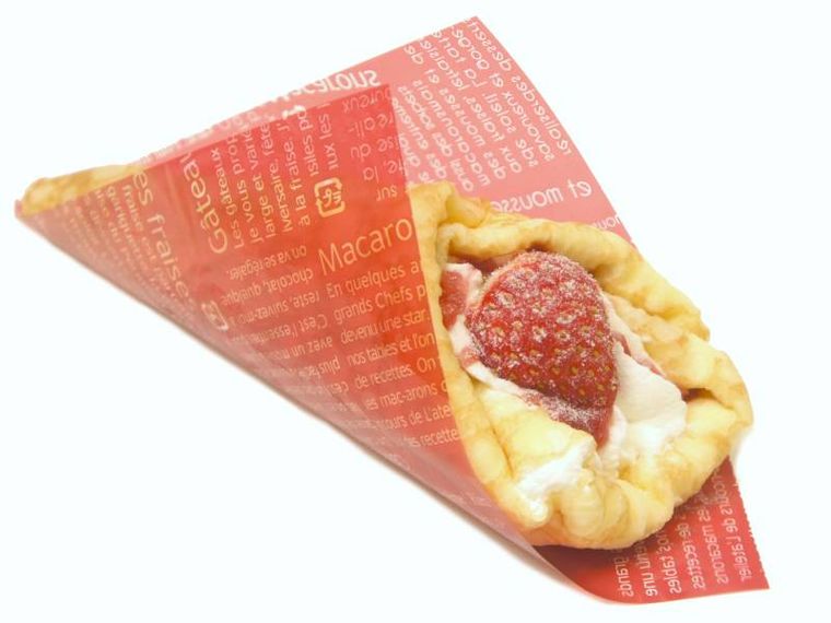 苺とバナナのクレープのイメージ