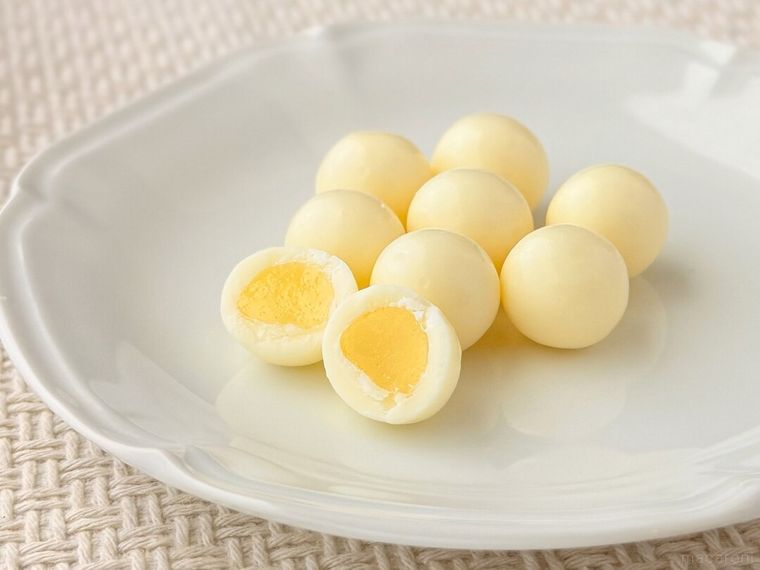 グミチョコボールレモン味の断面